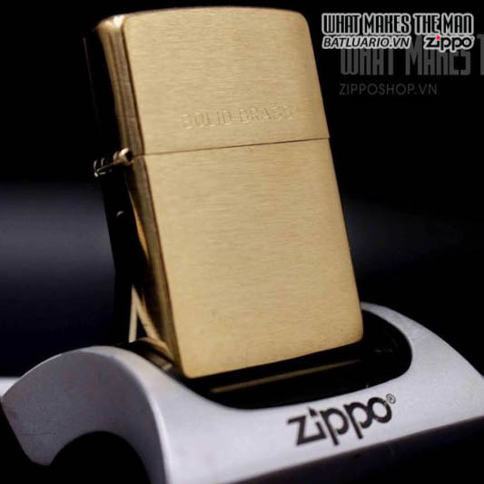 ZIPPO 204 – ZIPPO BRUSHED BRASS ENGRAVED