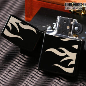 Zippo 24951 - Zippo Edged Flames Ebony