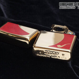 Zippo 28322 - Zippo Pipe Lighter Red High Polish Brass
