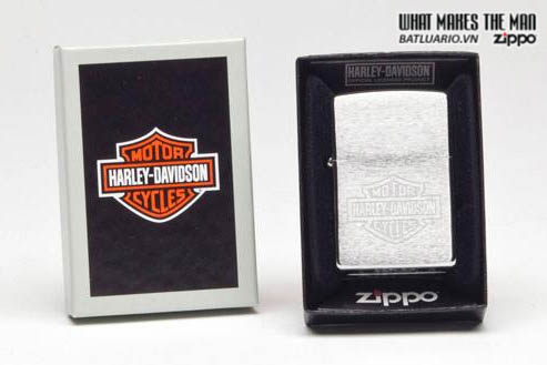 Zippo 200HD.H199 – Zippo Harley Davidson Logo Brushed Chrome