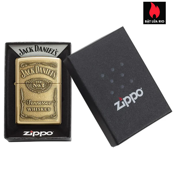 Zippo 254BJD.428 - Zippo Jack Daniel's Emblem High Polish Brass 2
