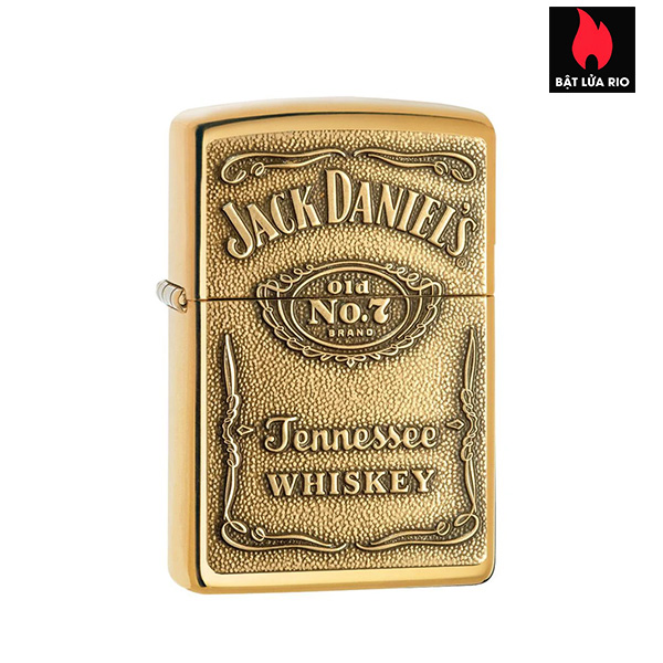 Zippo 254BJD.428 - Zippo Jack Daniel's Emblem High Polish Brass