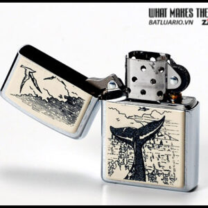 Zippo 20693 - Zippo Scrimshaw Whale of a Tail 5 Zippo 20693 - Zippo Scrimshaw Whale of a Tail - Ảnh 2
