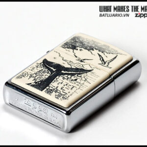 Zippo 20693 - Zippo Scrimshaw Whale of a Tail 7 Zippo 20693 - Zippo Scrimshaw Whale of a Tail - Ảnh 4