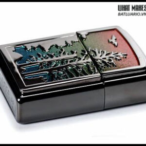 Zippo 20879 – Zippo Rainbow Forest Emblem Black Ice 2