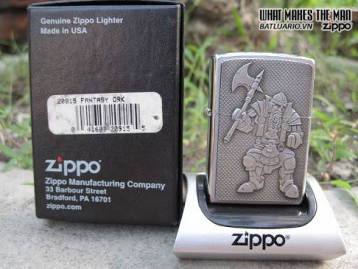 Zippo 20915 – Zippo Fantasy Ork Emblem Brushed Chrome 2