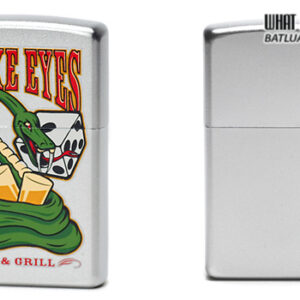 Zippo 24262 - Zippo Snake Eyes American Hardcore Satin Chrome 4 Zippo 24262 - Zippo Snake Eyes American Hardcore Satin Chrome - Ảnh 2