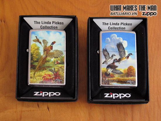 Zippo 28009 – Zippo Linda Picken Flying Ducks Street Chrome 1