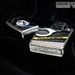 Zippo 28279 – Zippo Police Badge Handcuff Street Chrome