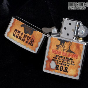 Zippo 28289 – Zippo Wanted Poster High Polish Chrome 2