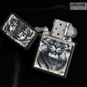 Zippo 28314 – Zippo Lighter Tiger Black Matte 1