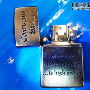 Zippo 28459 – Zippo Confucius Say Man Pot Street Chrome