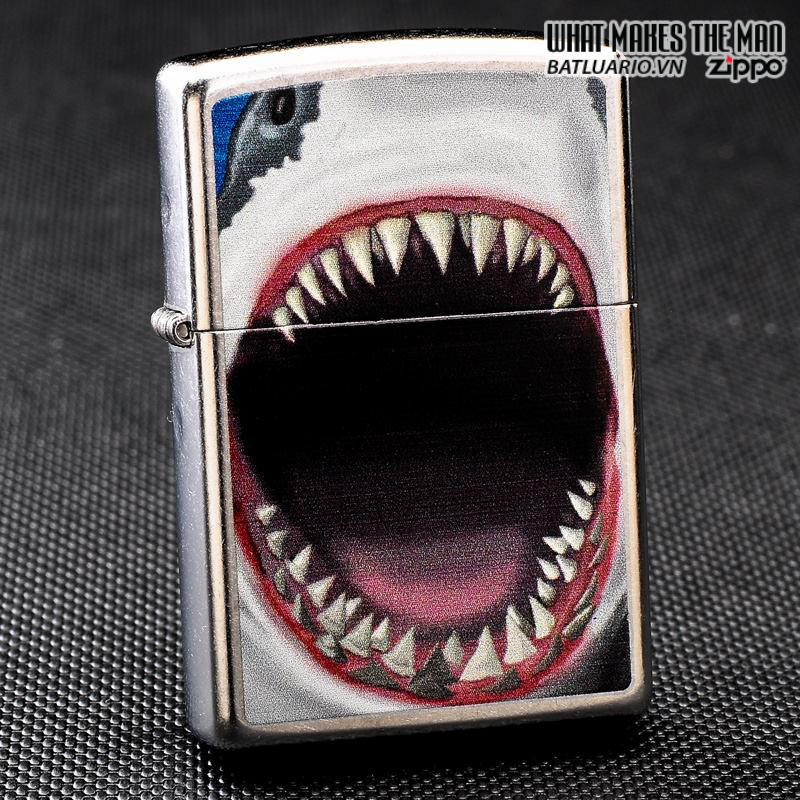 Zippo 28463 – Zippo Lighter Shark Teeth Street Chrome