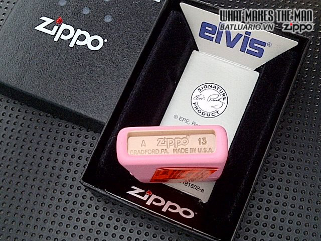 Zippo 28481 – Zippo Elvis Love Me Tender Slim Pink Matte