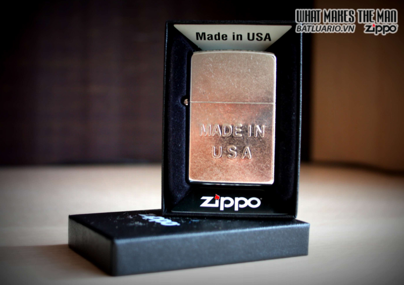 Zippo 28491 – Zippo Made in USA Stamp Street Chrome