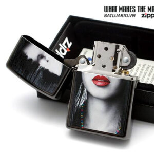 Zippo 28536 - Zippo Red Lips Ebony - Ảnh 4