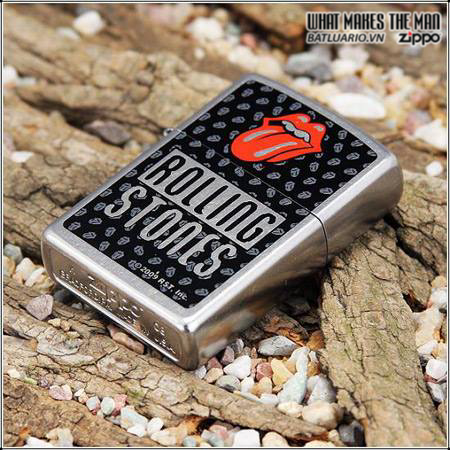 Zippo Zippo 24544 – Rolling Stones Lips & Tongue Logo Street Chrome 2