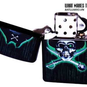 Zippo 24261 – Zippo Pirate Skull And Cross Swords Black Matte 2