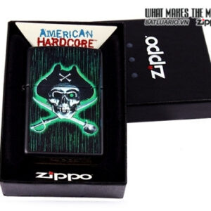 Zippo 24261 – Zippo Pirate Skull And Cross Swords Black Matte