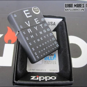 Zippo 24890 - Zippo Eye Chart Black Matte 5 Zippo 24890 - Zippo Eye Chart Black Matte - Ảnh 2