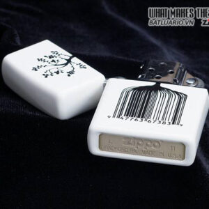 Zippo 28296 – Zippo Identity Tree Barcode White Matte 1