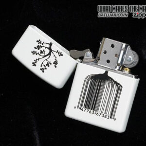 Zippo 28296 – Zippo Identity Tree Barcode White Matte