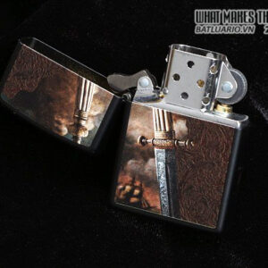 Zippo 28305 - Zippo Sword of War Black Matte - Ảnh 2