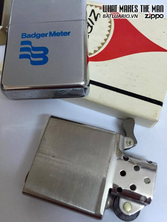 Zippo 1973 BADGER METER 3 Zippo 1973 BADGER METER - Ảnh 3