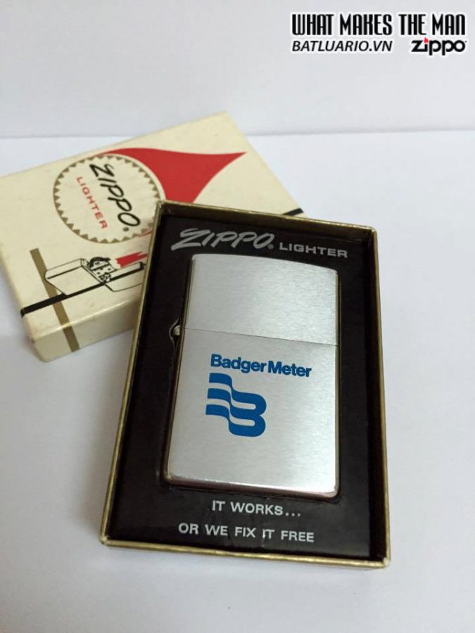 Zippo 1973 BADGER METER 1 Zippo 1973 BADGER METER