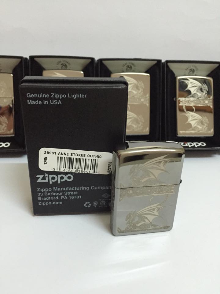 Zippo 28961 - Zippo Anne Stokes Gothic Black Ice Laser Engrave 3