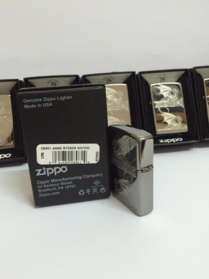 Zippo 28961 - Zippo Anne Stokes Gothic Black Ice Laser Engrave 4