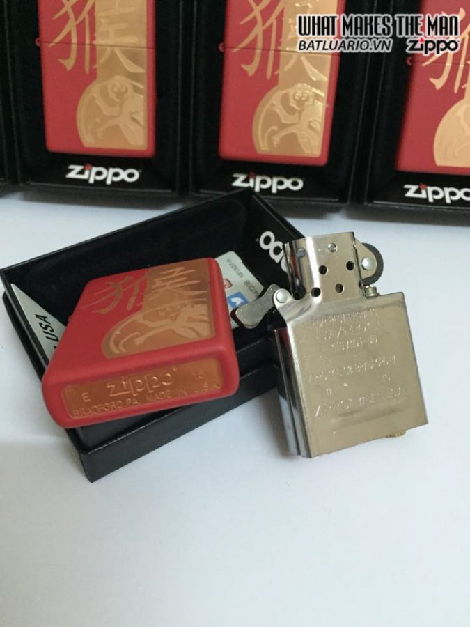 Zippo 28955 – Zippo Year Of The Monkey Red Matte