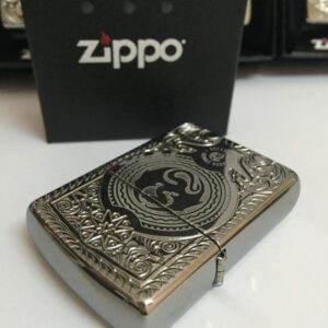 Zippo 28962 - Zippo Anne Stokes Dragon Circle Armor High Polish Chrome 2