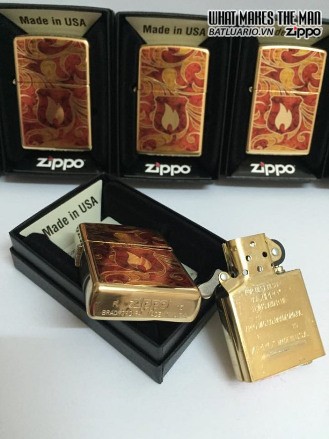 Zippo 28975 – Zippo Shield High Polish Brass Fusion