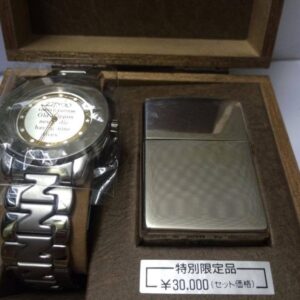 ZIPPO GIFT SET ĐỒNG HỒ ĐEO TAY & ZIPPO LACKE BẠC 1