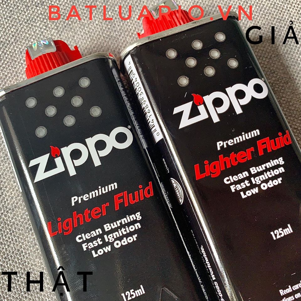 Cách phân biệt Xăng Zippo thật và giả 6