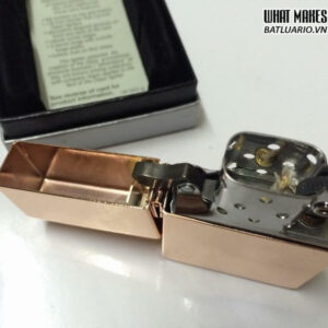 Zippo Replica 1935 Bản lề ngoài - Mạ Vàng Hồng 9 Zippo Replica 1935 Bản lề ngoài – Mạ Vàng Hồng 7