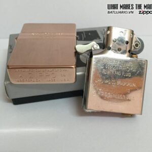 Zippo Replica 1935 Bản lề ngoài - Mạ Vàng Hồng 13 Zippo Replica 1935 Bản lề ngoài – Mạ Vàng Hồng 2
