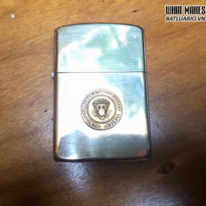 ZIPPO 10k GOLD FILLED 1960s – Emblem tổng thống bằng vàng 10k 3