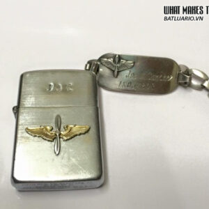 ZIPPO 1946 – 1947 FULL NIKEL RUỘT 14 lỗ – Emblem quân đội 5