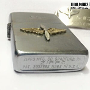 ZIPPO 1946 – 1947 FULL NIKEL RUỘT 14 lỗ – Emblem quân đội 6