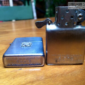 Zippo 1947-1949 Vỏ đồng mạ chrome - bản lề 3 chấu - ruột nikel 7 Zippo 1947-1949 Vỏ đồng mạ chrome – bản lề 3 chấu – ruột nikel 4