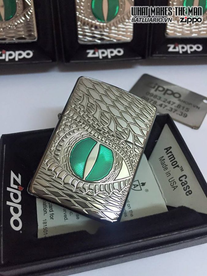 Zippo 28807 – Zippo Armor Dragon Eye Polished Chrome