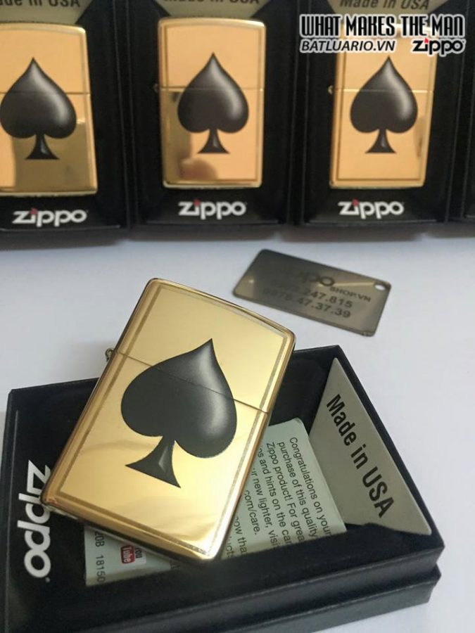 Zippo 29094 – Zippo Spade Polished Brass