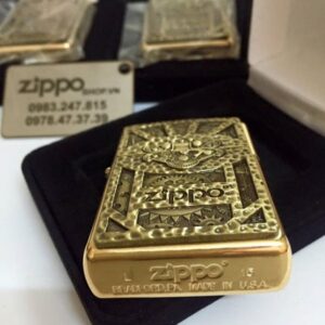 Zippo 29103 – Zippo Steampunk Box Emblem Brushed Brass