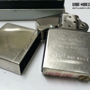 Zippo Replica 1935 Bản lề ngoài – Mạ Bạc 7 Zippo Replica 1935 Bản lề ngoài – Mạ Bạc 1
