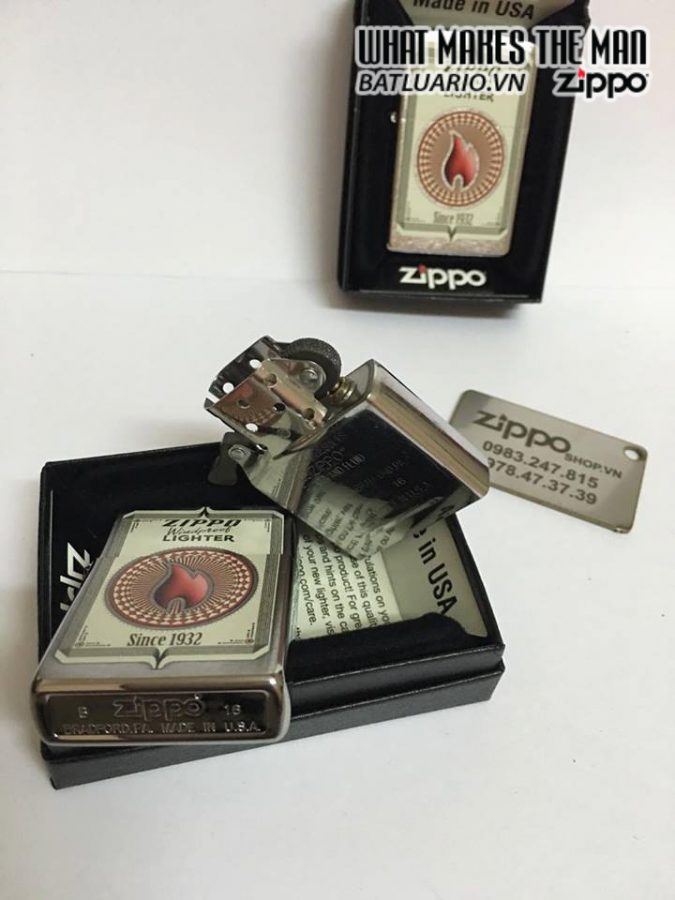 Zippo 28831 – Zippo Trading Cards Brushed Chrome 1