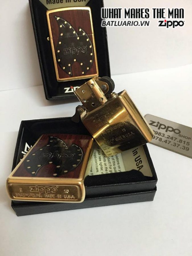 Zippo 28832 – Zippo Leather Flame Gold Dust 3