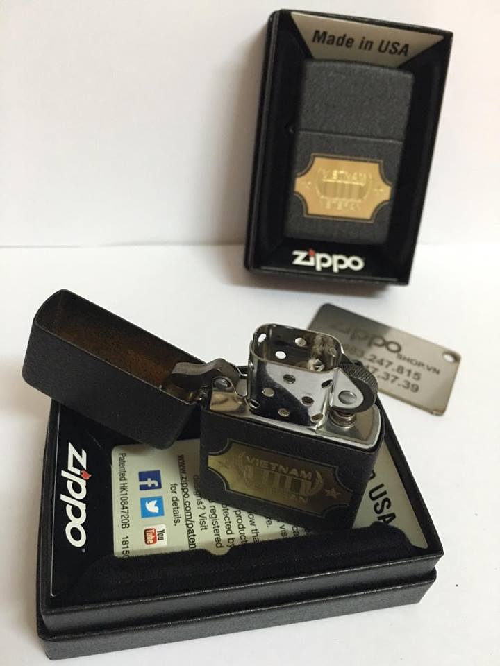 Zippo 28875 - Zippo Vietnam War Black Crackle 4