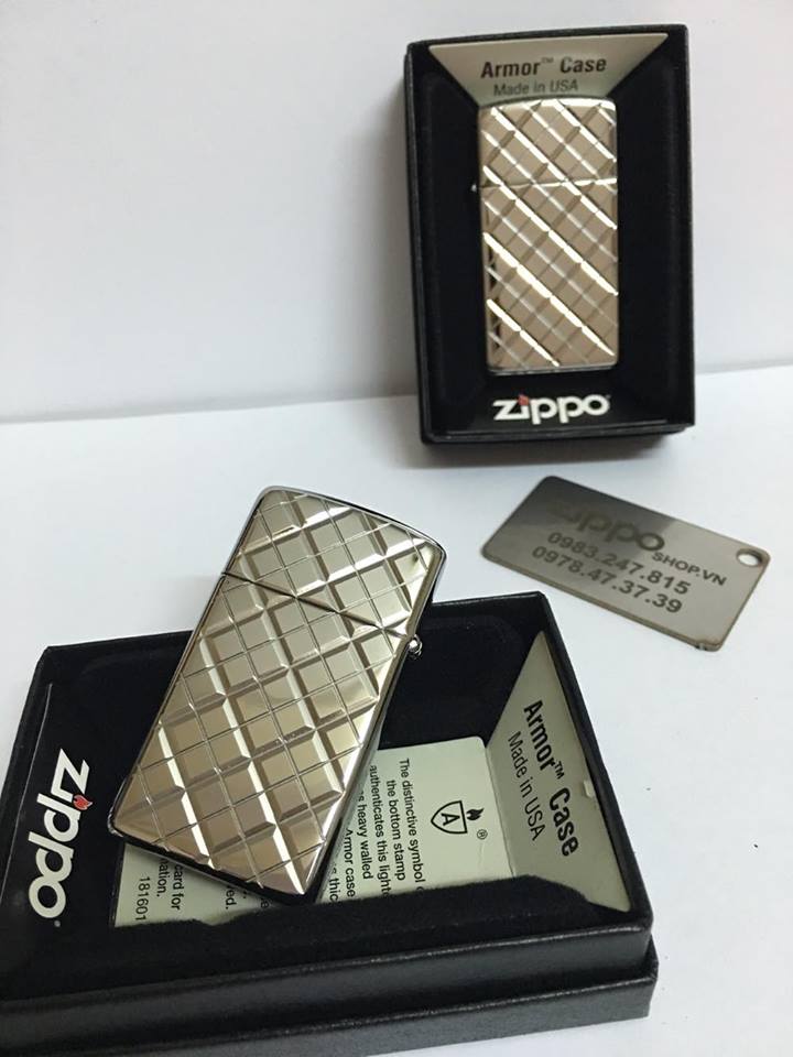 Zippo 29186 - Zippo Slim Armor Elegance Deep Carved High Polish Chrome 4